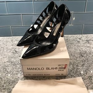Manolo Blahnik 38 Excellent Cond w/Box and Bag